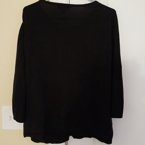 Coldwater Creek sz 1X/18 Black Buttondown Cardigan - Picture 5 of 5